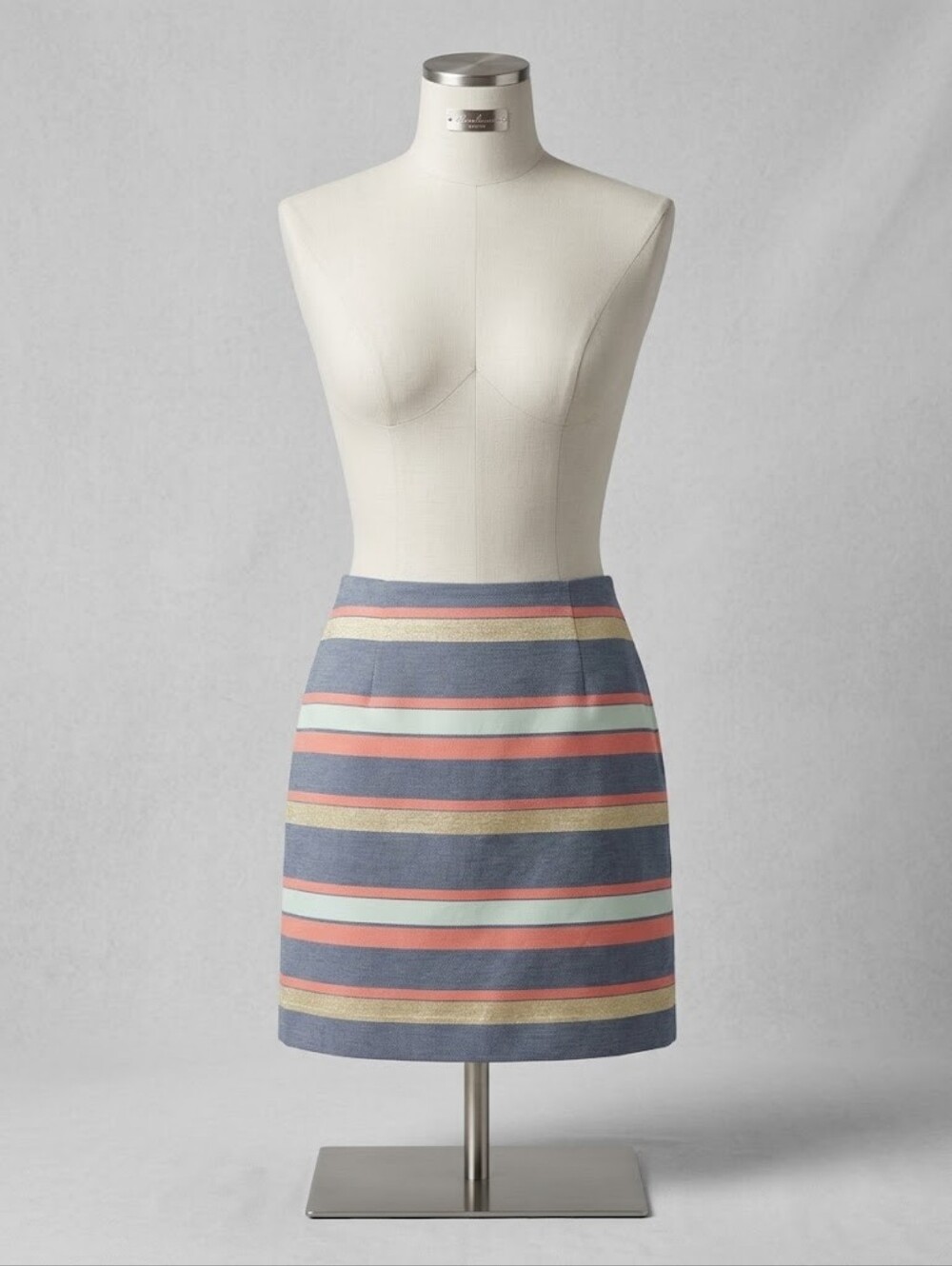 GAP Pastel Striped Mini Skirt in Blue, Pink & Cream Size 14